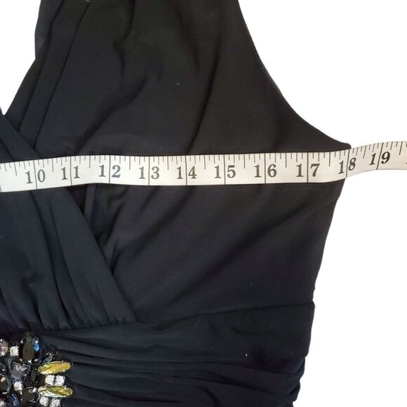 Jessica Howard jumpsuit black w bling 10P - Picture 7 of 11